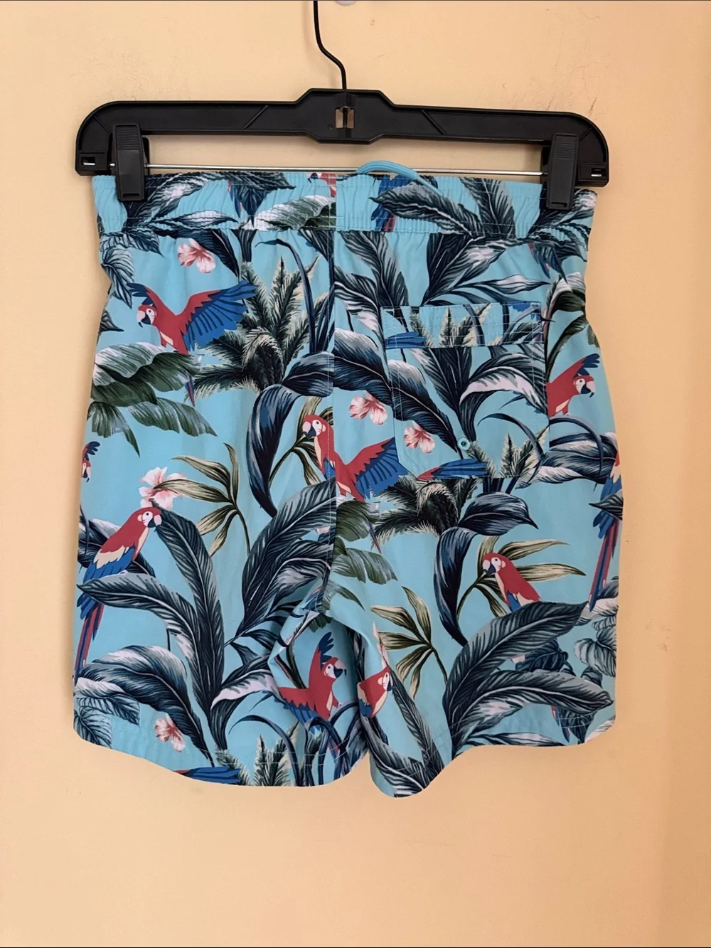 Abercrombie kids Light‎ Blue Tropical Parrot Swim Shorts Size 11/12